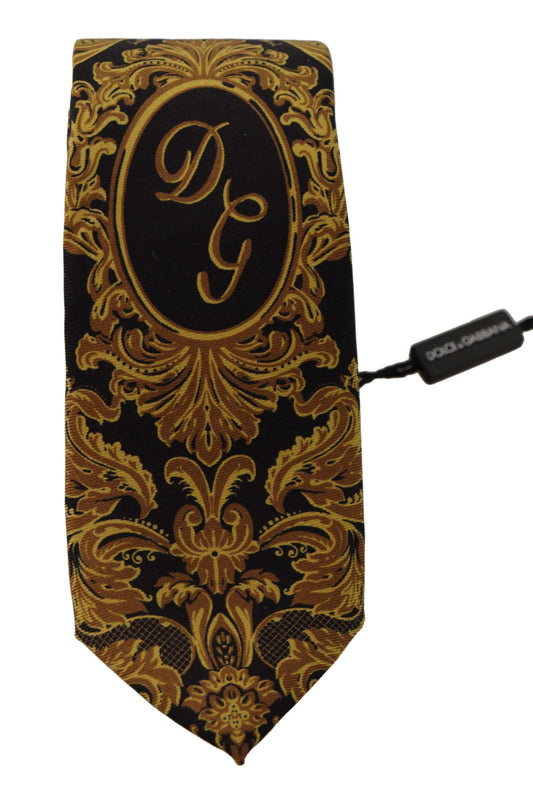 Elegant Gold Silk Tie