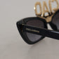 Chic Crystal-Embellished Cat Eye Sunglasses