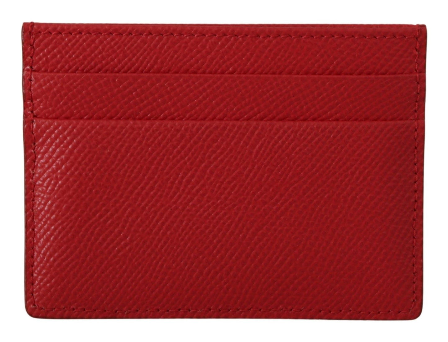 Elegant Red Leather Cardholder Wallet