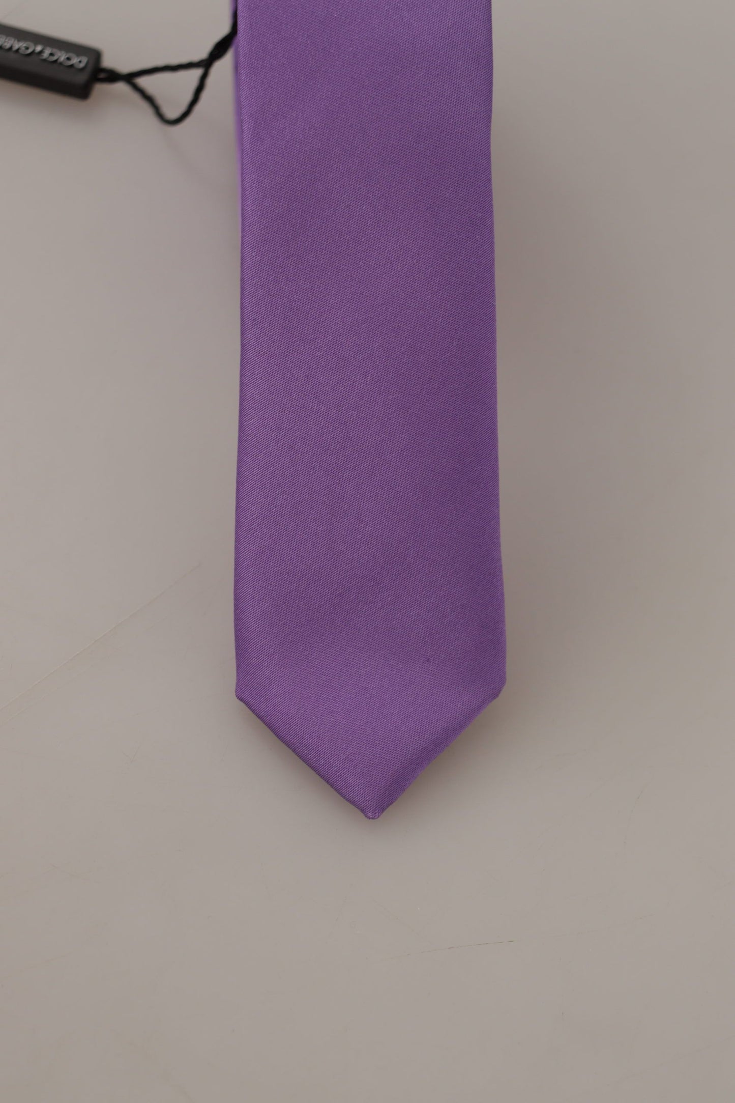 Elegant Purple Silk Bow Tie