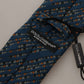 Elegant Silk Blue Bow Tie