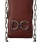 Elegant Leather Phone Pocket Wallet with Chain