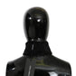 Elegant Black Lambskin Scarf