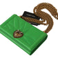 Elegant Leather iPhone Wallet Case with Chain