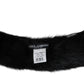 Elegant Black Mink Fur Scarf