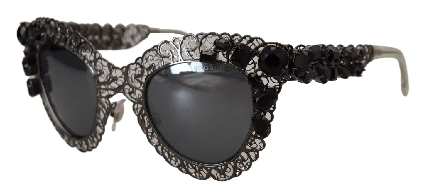 Exquisite Crystal Cat-Eye Sunglasses