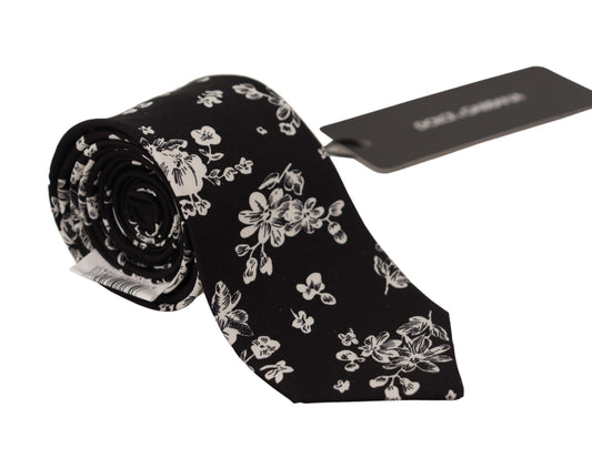 Elegance in Bloom Silk Bow Tie