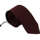 Elegant Maroon Silk Tie