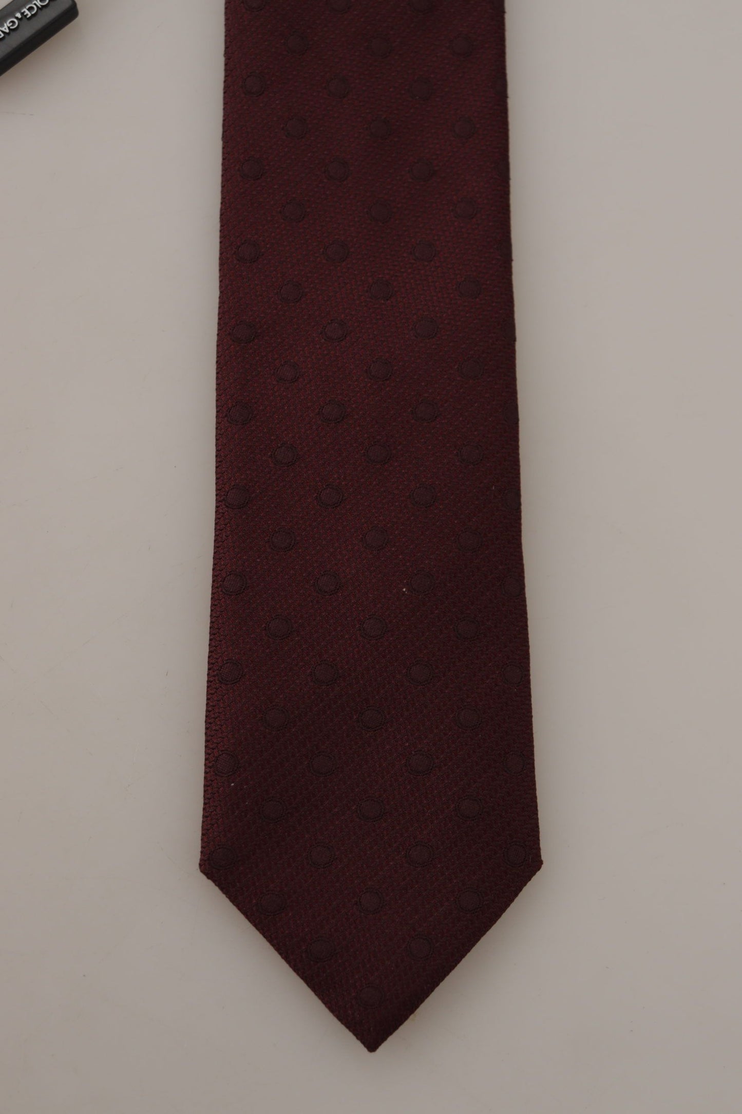 Elegant Maroon Silk Tie