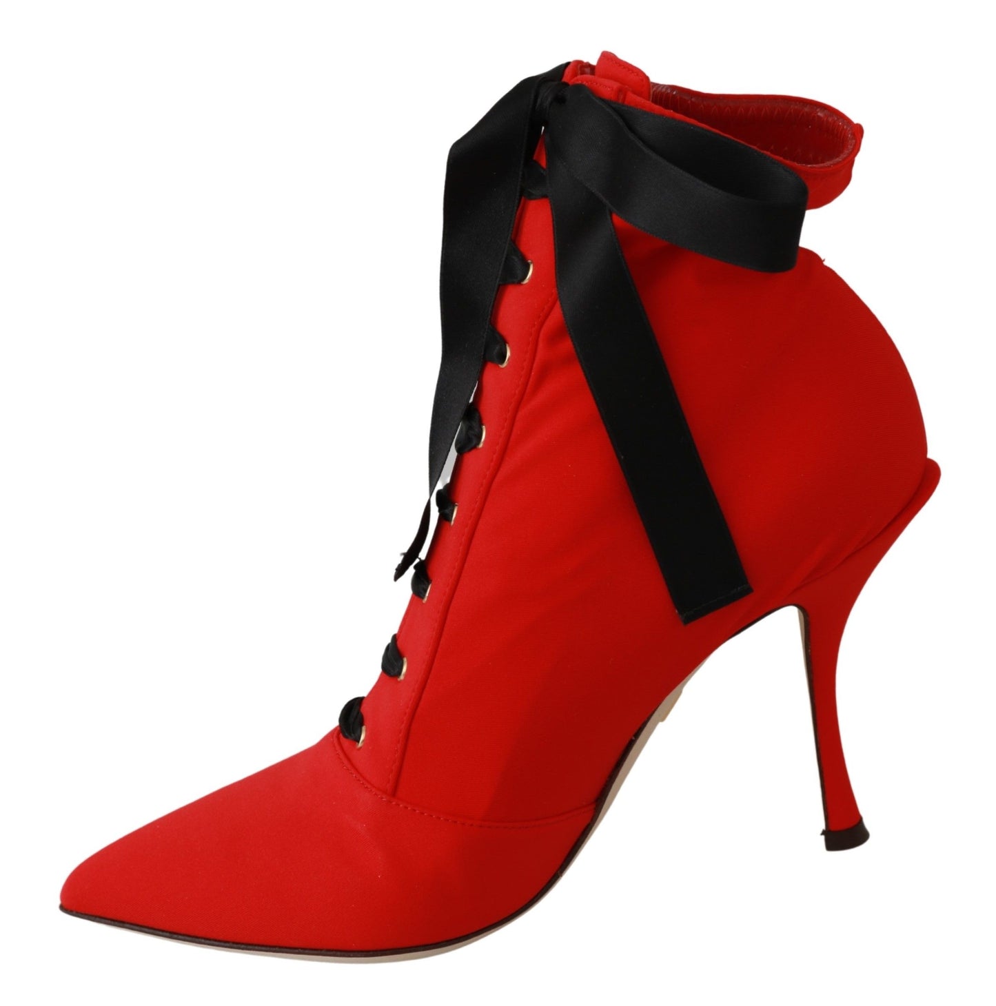 Elegant Red Bootie Pumps Heels