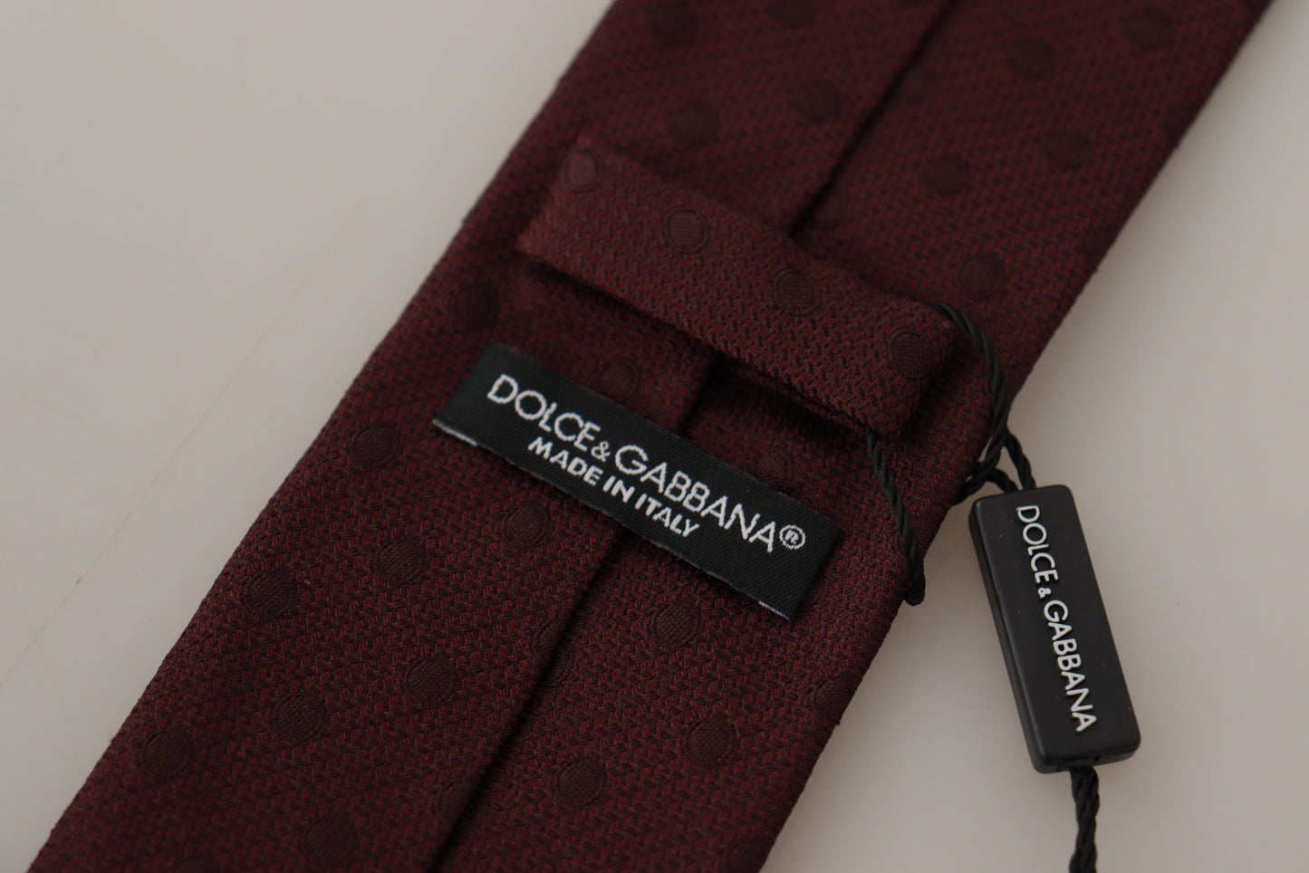 Elegant Maroon Silk Tie