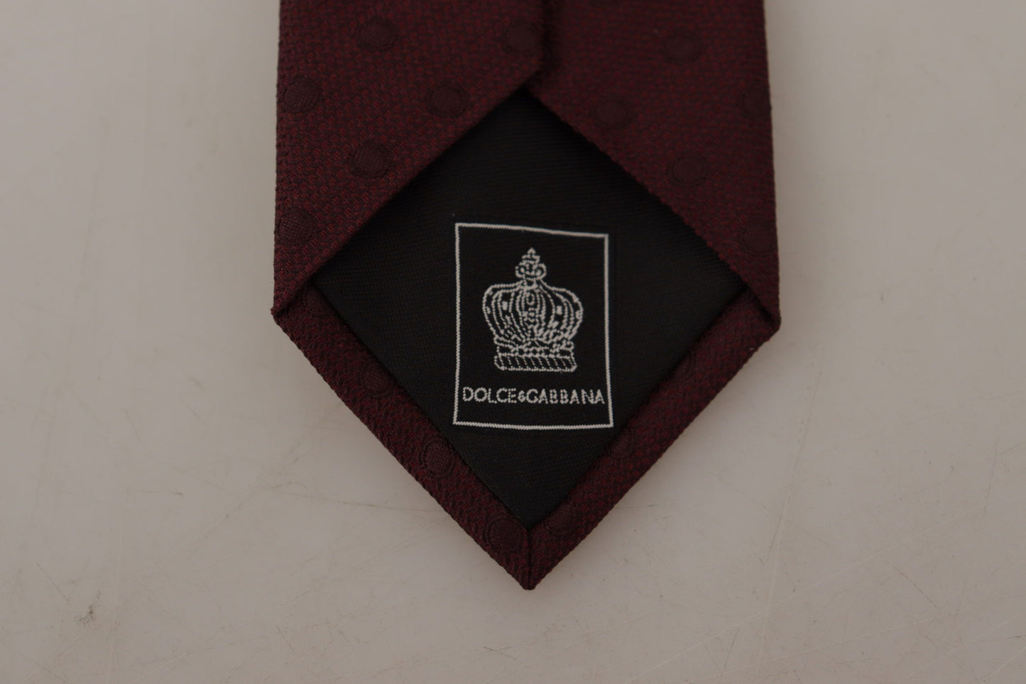 Elegant Maroon Silk Tie