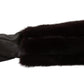 Chic Mid Arm Brown Leather Gloves