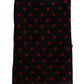Elegant Silk Scarf Wrap in Black and Red