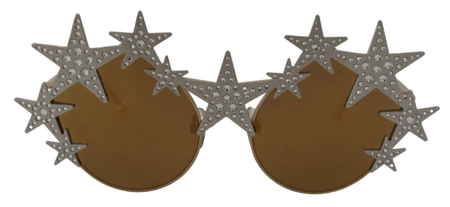 Gold Star Crystal Embellished Sunglasses