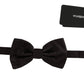 Elegant Silk Bow Tie with Brown Pattern