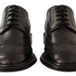 Elegant Black Leather Derby Shoes