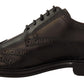 Elegant Black Leather Derby Shoes