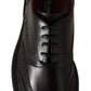Elegant Black Leather Derby Shoes