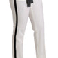 White High Waist Skinny Luxury Pants