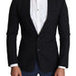 Elegant Black Wool Blazer Jacket