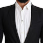Elegant Black Wool Blazer Jacket