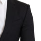 Elegant Black Wool Blazer Jacket