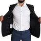 Elegant Black Wool Blazer Jacket