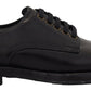 Elegant Bordeaux Leather Lace-Up Formal Shoes