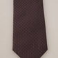 Elegant Bordeaux Silk Tie