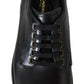 Elegant Bordeaux Leather Lace-Up Formal Shoes