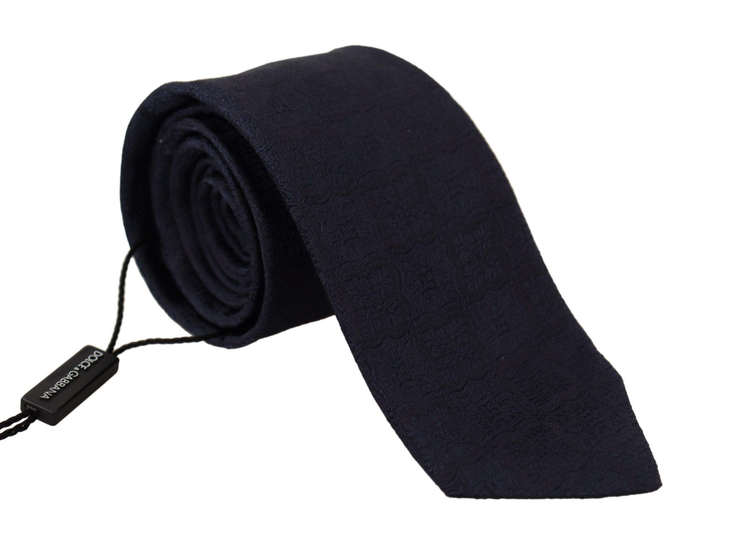 Elegant Blue Silk Men's Tie