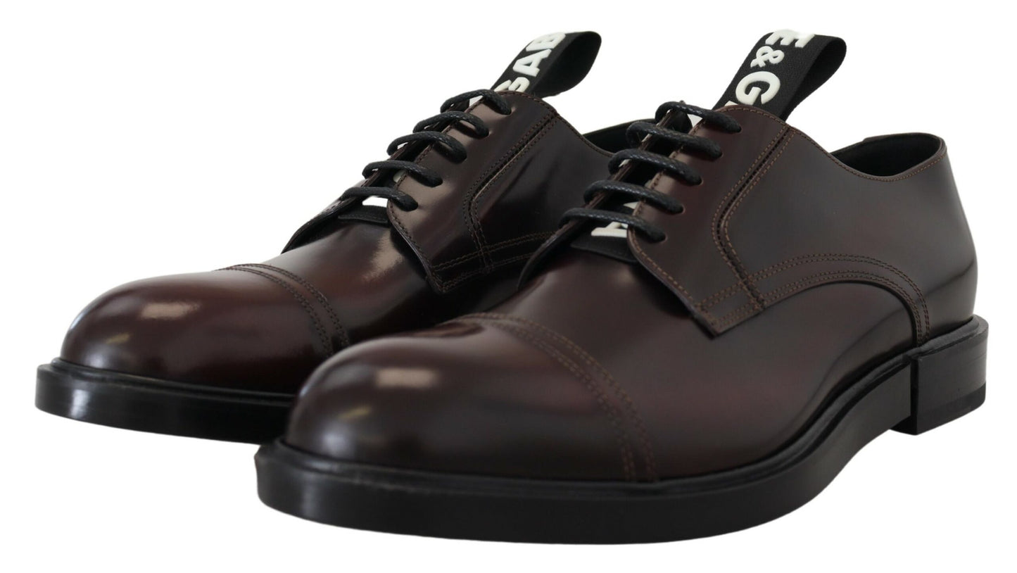 Elegant Bordeaux Lace-Up Formal Shoes