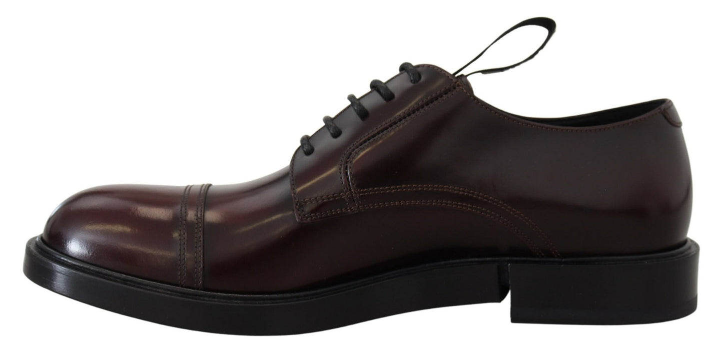 Elegant Bordeaux Lace-Up Formal Shoes