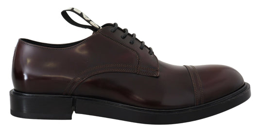 Elegant Bordeaux Lace-Up Formal Shoes