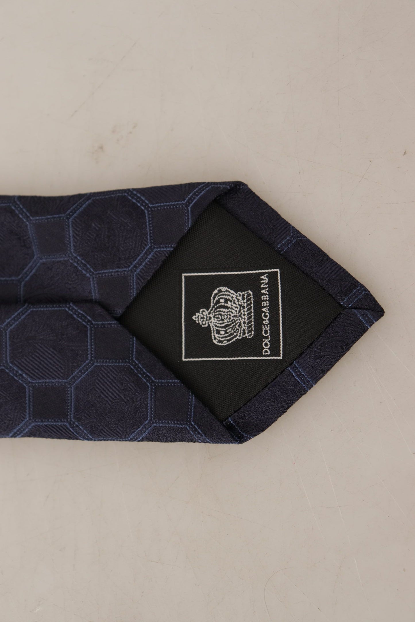 Elegant Silk Blue Necktie