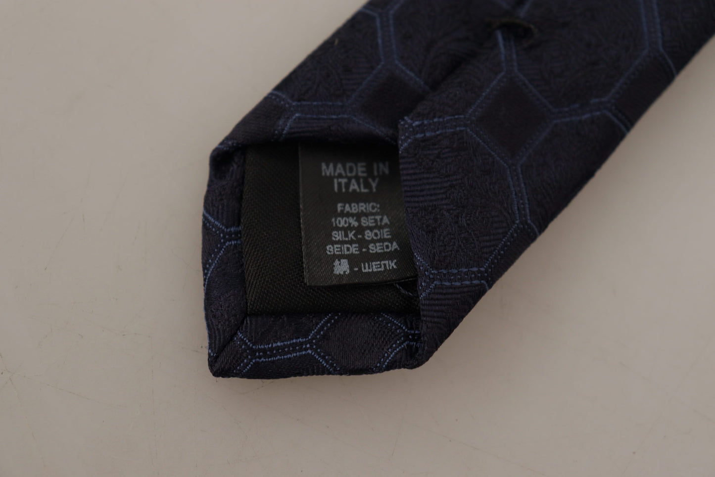 Elegant Silk Blue Necktie