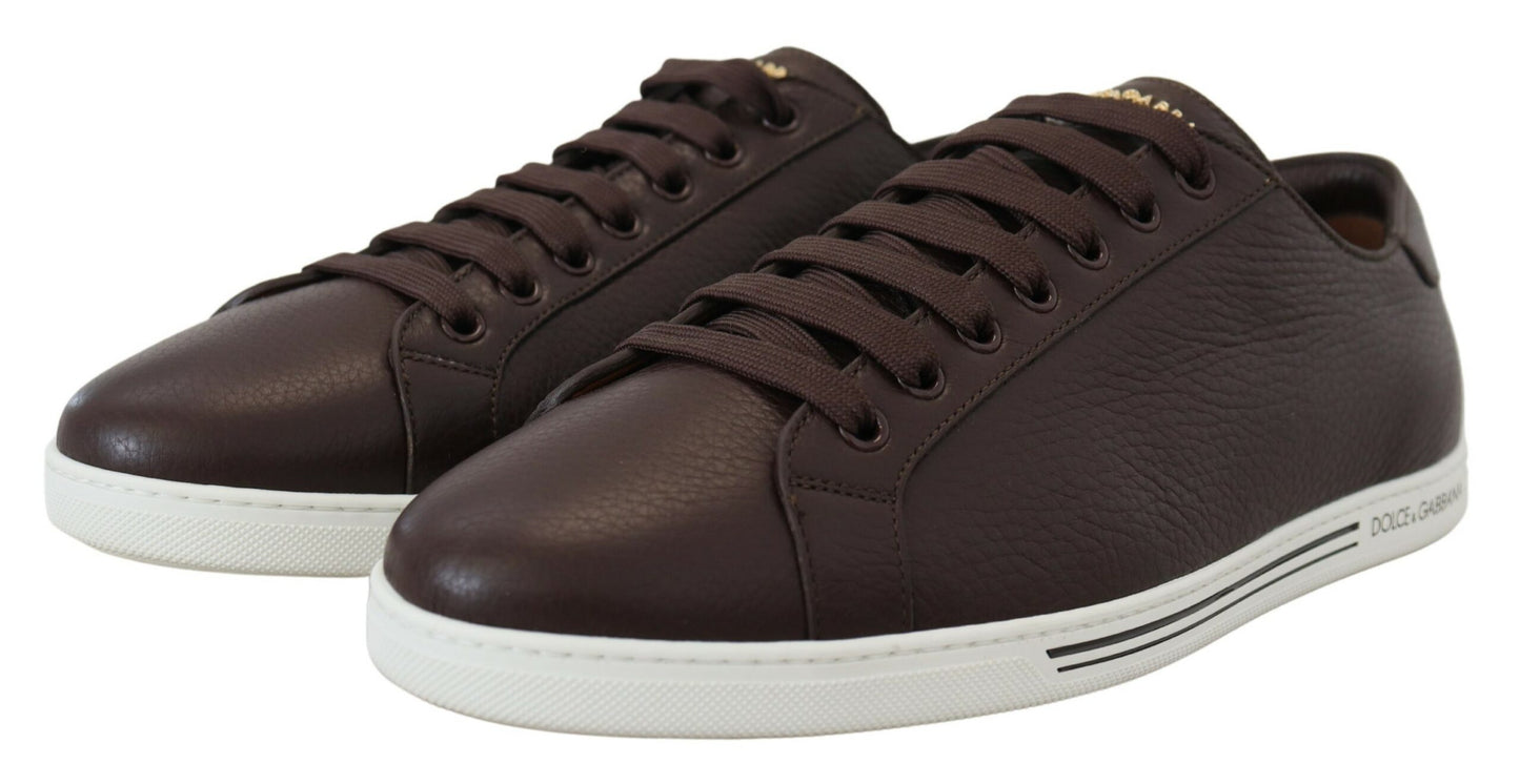 Elegant Leather Low Top Sneakers