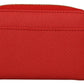 Elegant Textured Leather Red Wallet