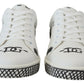 Exquisite Leather Sneakers with Suede Accents