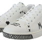 Exquisite Leather Sneakers with Suede Accents