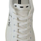 Exquisite Leather Sneakers with Suede Accents