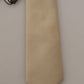 Elegant Gold Silk Men's Tie