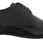 Elegant Black Leather Lace-Up Formal Shoes