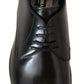 Elegant Black Leather Lace-Up Formal Shoes