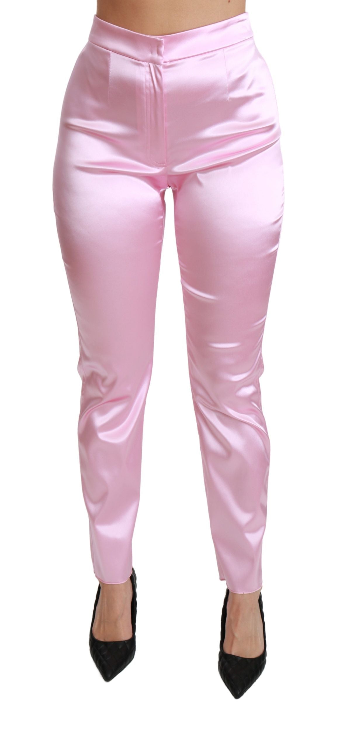 Pink Metallic Chic Trousers