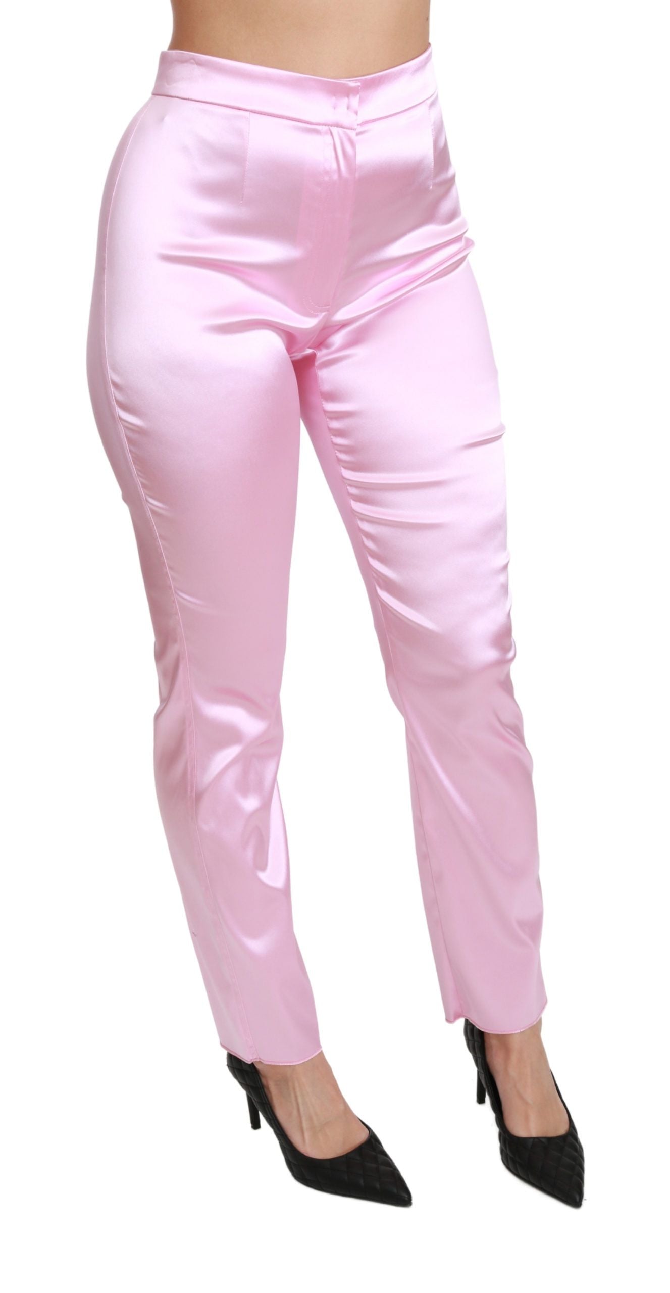 Pink Metallic Chic Trousers