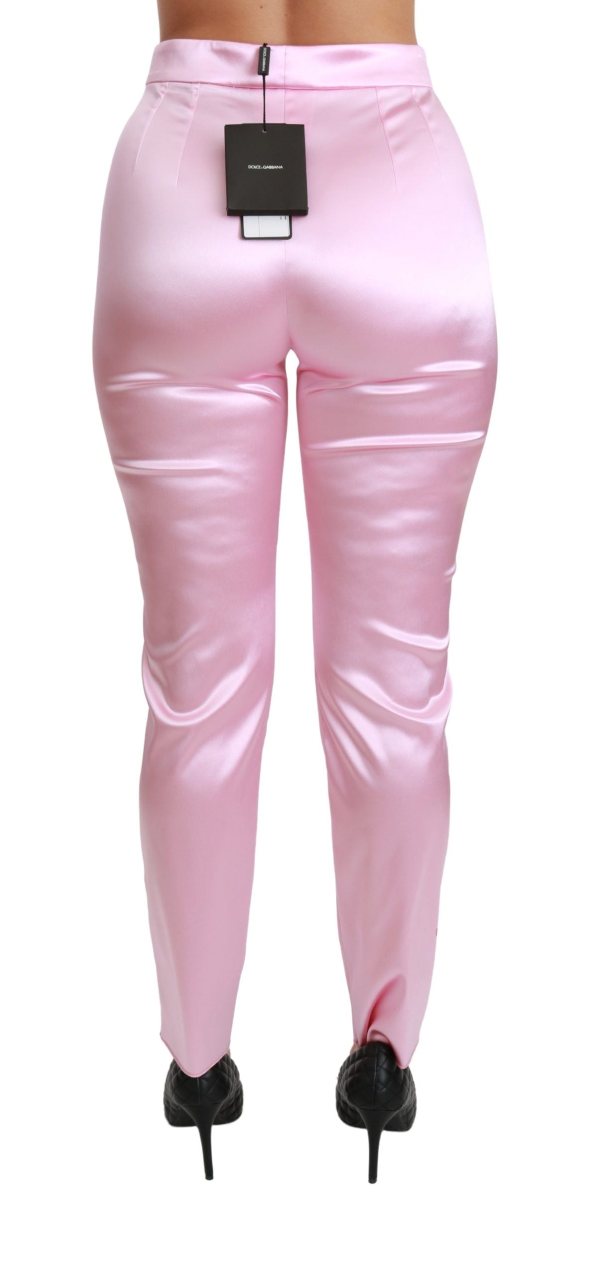 Pink Metallic Chic Trousers