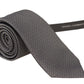Elegant Black and White Silk Tie