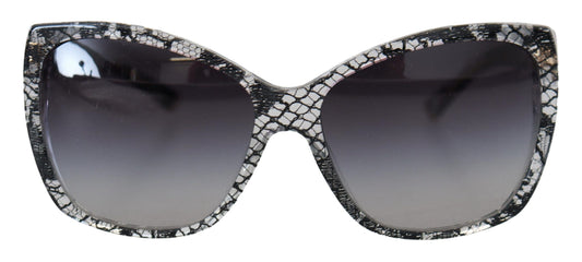 Chic White Lace Trimmed Sunglasses